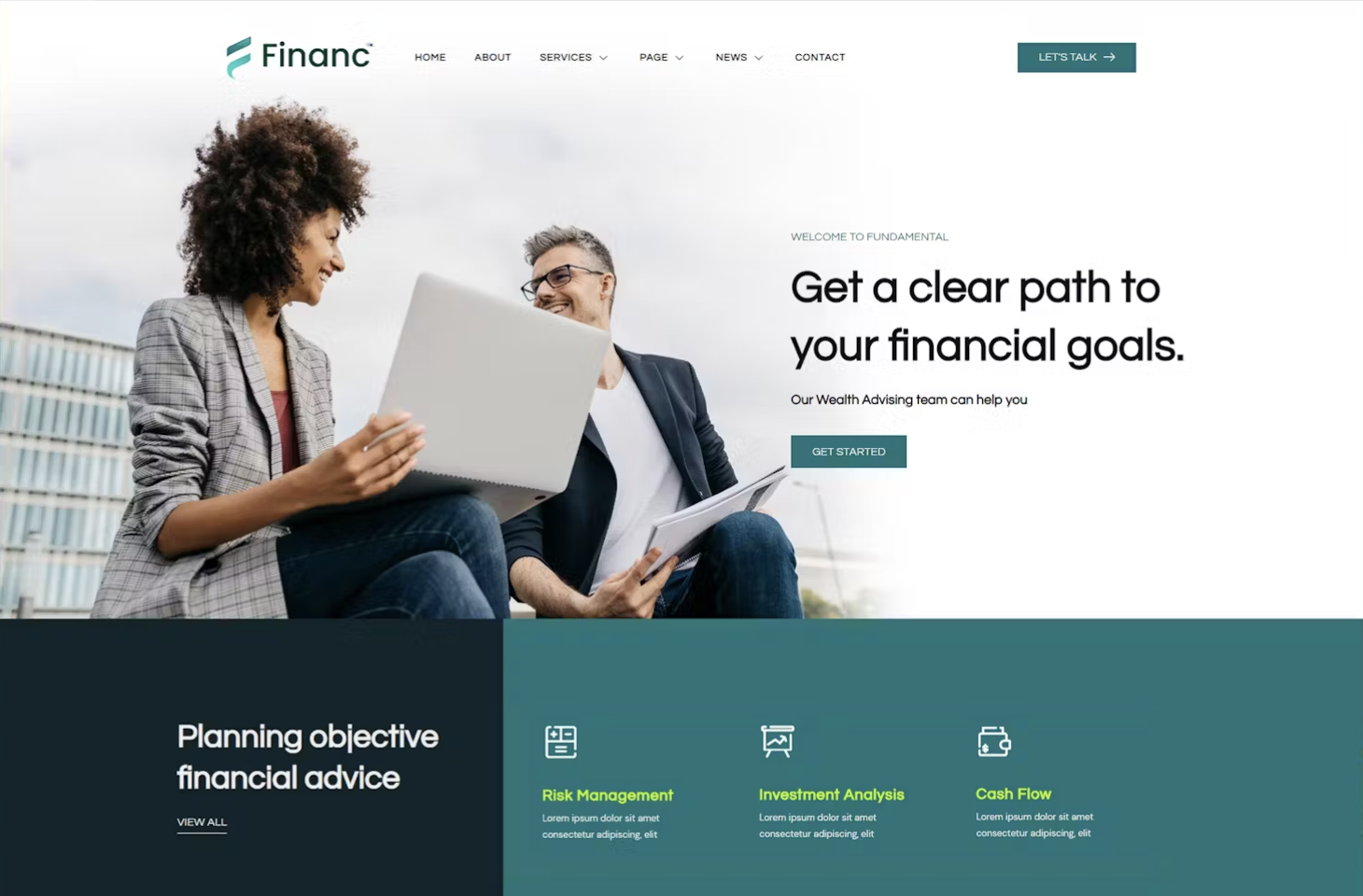 STACK Digital website services for financial advisors